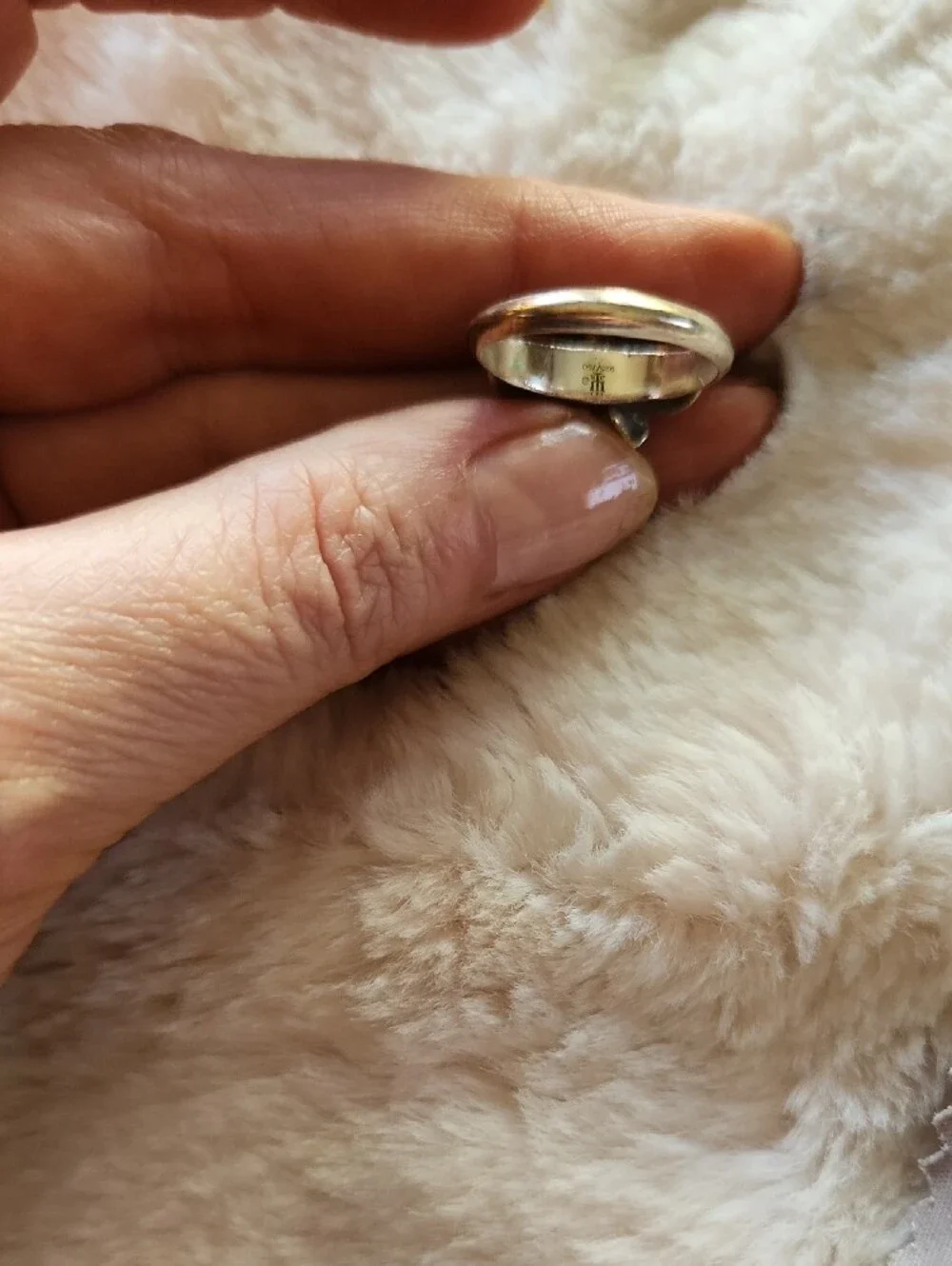 James Avery Retired Silver Floral Ring with Petal Detail- Size 8